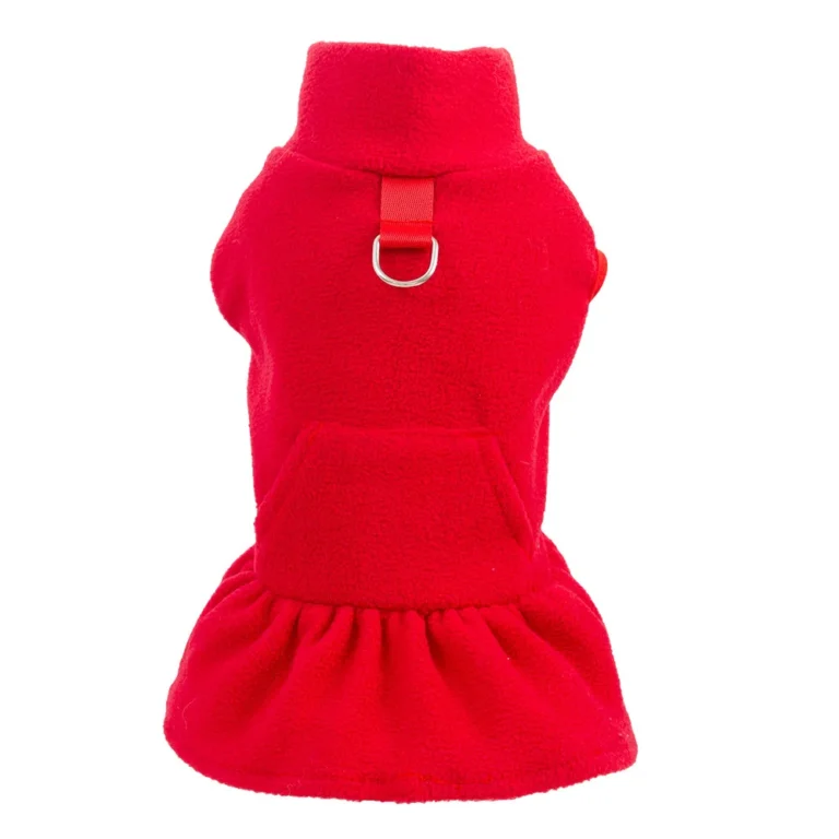 Small Dog Fleece Shirt Turtleneck Dogs Sweater Vest, Warm Puppy Fleece Dresses Pet Pullover Jacket Cold Weather Coat
