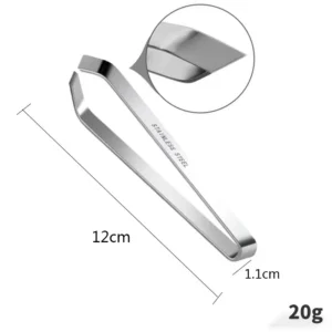430 stainless steel fish bone tweezers on white background