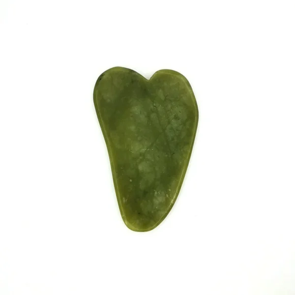 Natural jade roller and gua sha stone dual-ended facial and body massager