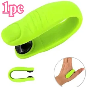 Acupoint massage clip in blue on white background