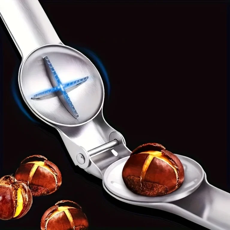 2-in-1 Chestnut Opener and Walnut Cracker with Stainless Steel Blades
